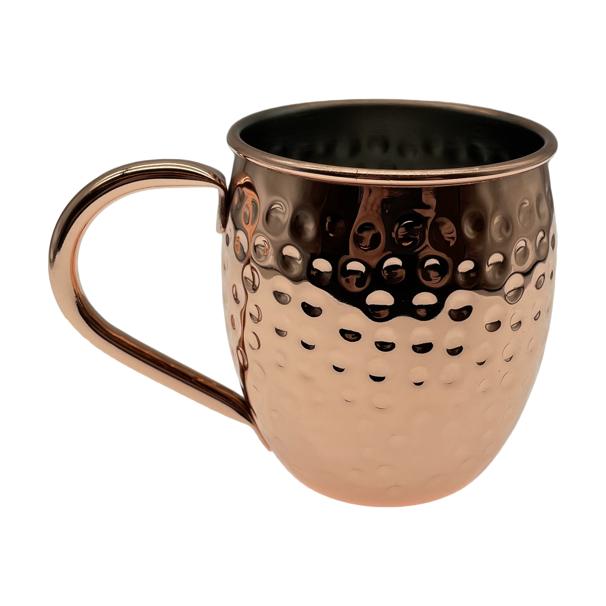 Large Metal Cup with Textured Surface