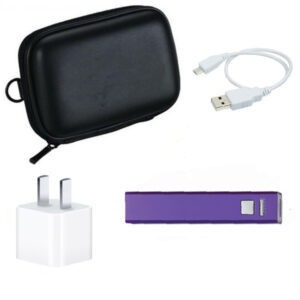 Deluxe Travel Kit Of Rectangle Power Bank - 1800 mAh