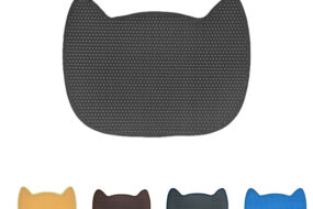 Head Of Cat Shape Cat Litter Mat