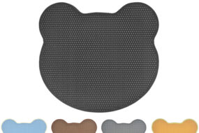 Head Of Bear Shape Cat Litter Mat